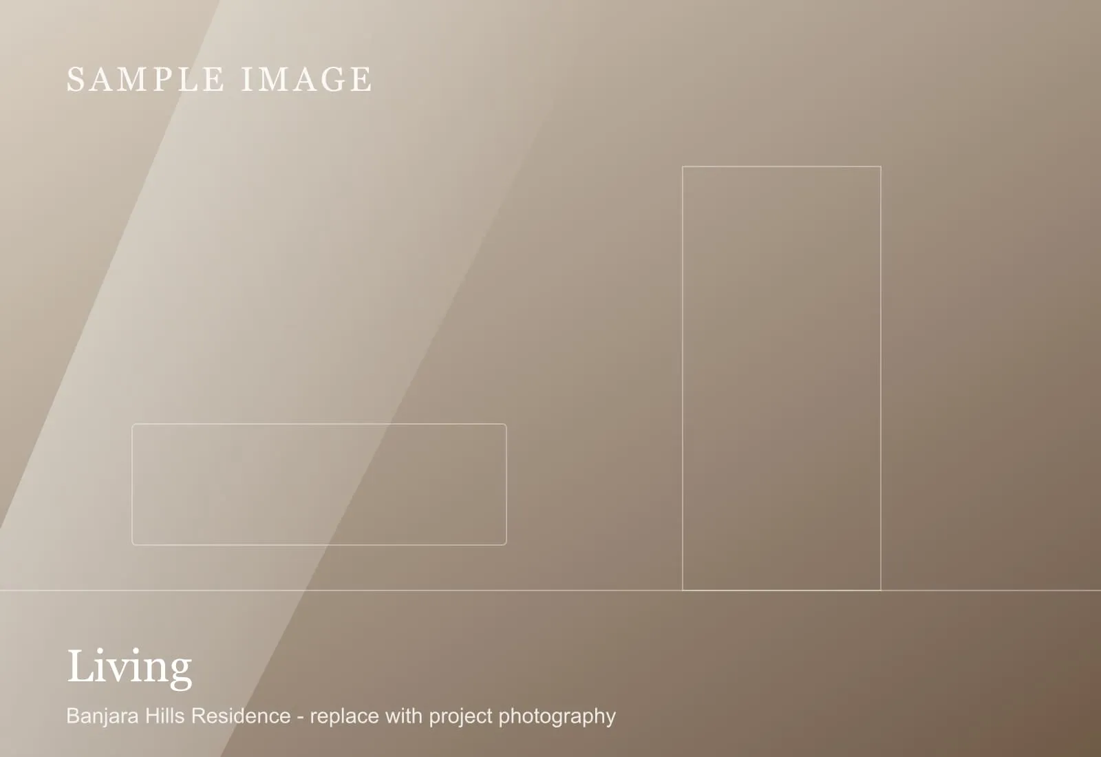 Living of the Banjara Hills Residence, sample image 1