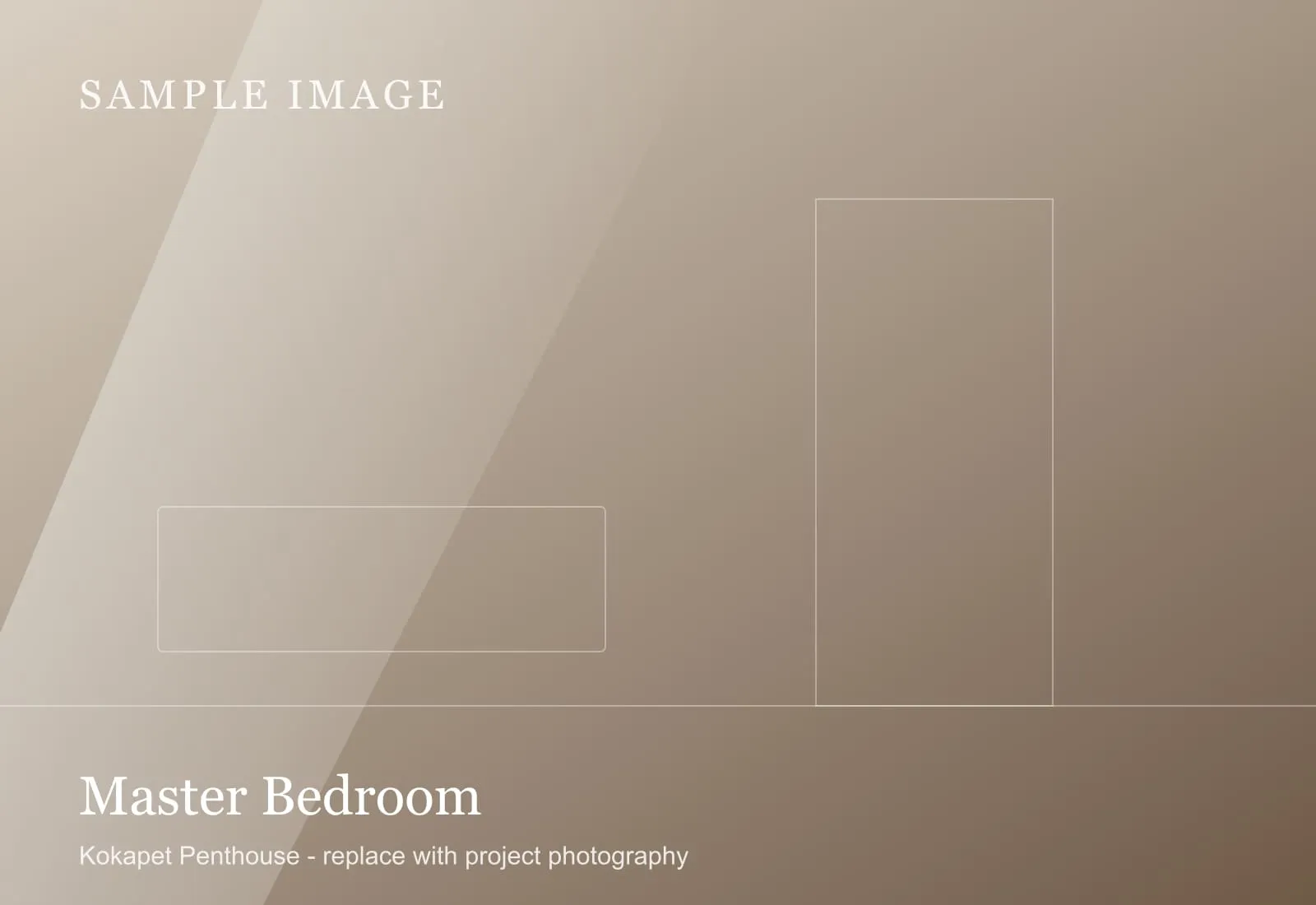 Master Bedroom of the Kokapet Penthouse, sample image 1