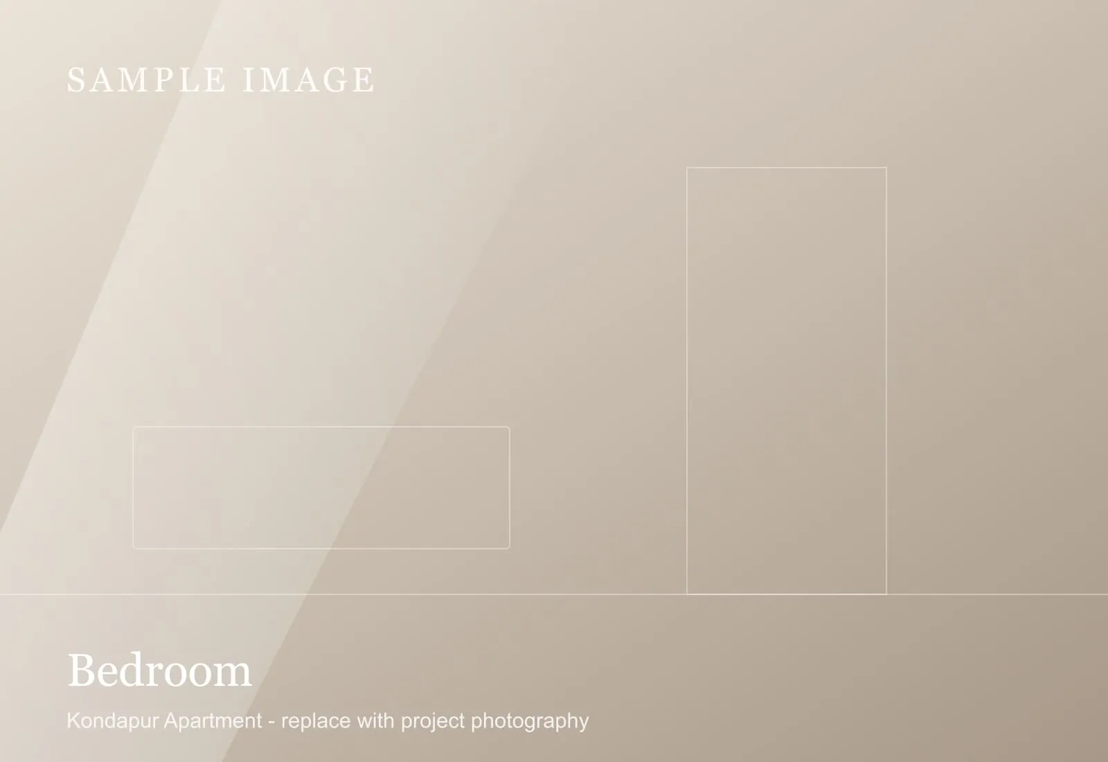 Bedroom of the Kondapur Apartment, sample image 1